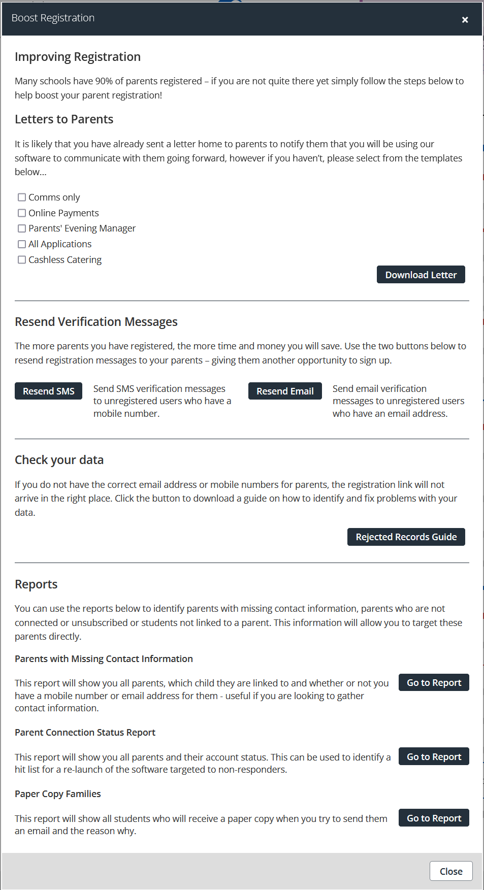 IRIS ParentMail Overview - Improve your Stats - Boost Registration