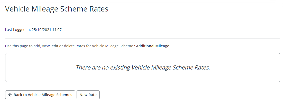 screenshot of vehicle mileage scheme rates